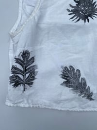 Image 3 of block-printed crop top