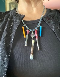 Image 3 of A- Arteest used paintbrush necklace with cystals