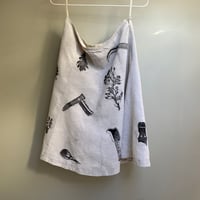 Image 1 of block printed midi skirt