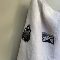 Image 2 of block printed midi skirt