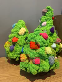 Image 3 of Chunky Knit Christmas Tree Cushion / Decoration