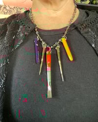 Image 3 of B- Arteest Paintbrush necklace with crystals