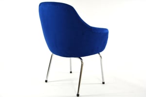 Image of Fauteuil Coquille bleu roi 