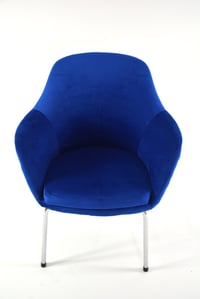 Image 6 of Fauteuil Coquille bleu roi 