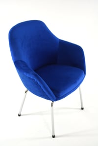 Image 7 of Fauteuil Coquille bleu roi 
