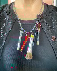 Image 2 of D-Arteest paintbrush necklace with crystals
