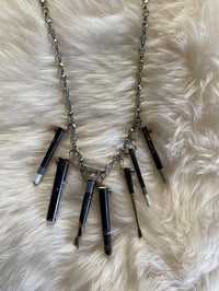 Image 1 of F- Arteest paintbrushes necklace with crystals