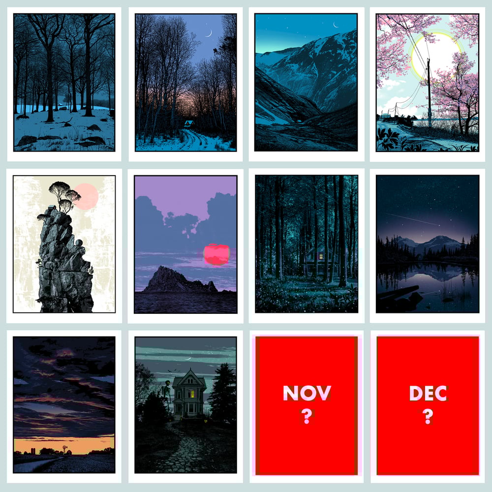 DWELLINGS - 12 PRINTS/+CALENDAR