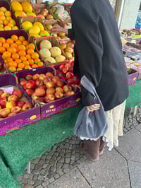 Image 6 of Velvet hobo bag