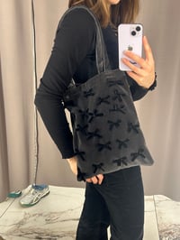 Image 1 of Velvet  bag with bows