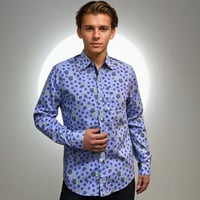 Camisa arándanos celeste