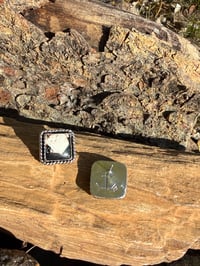 Image 2 of White Buffalo square earrings 