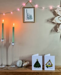 Image 4 of A Coastal Christmas Lino Prints 