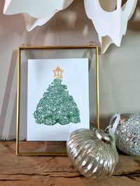 Image 3 of A Coastal Christmas Lino Prints 