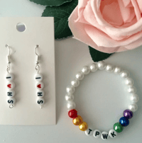 Image 4 of Handmade Harry Styles inspired bracelet, Harry Styles Inspired  Earrings  