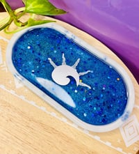 Image 1 of Oval Tray in Deep Sea Blue 