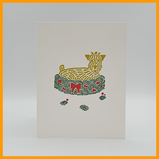 Image of WHEATEN IN A WREATH - SINGLE CARD