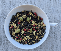 Image 2 of Courageous Ginger Chai Tea: Cinnamon-Free Spicy Black Tea Blend/ loose leaf chai tea