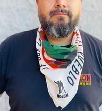 Image 7 of James Coffman "Solo el Pueblo, Salva al Pueblo." bandana -Natural