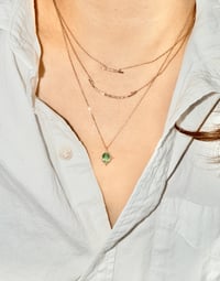 Image 2 of Dewy Orchid Arc Necklace