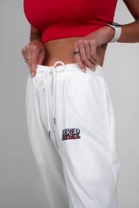 Image 1 of Flame Sweats // White