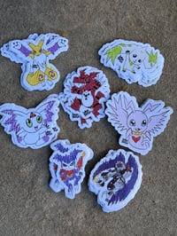 Image 1 of (New) Digi Monster Tamers Doodles Sticker Collection
