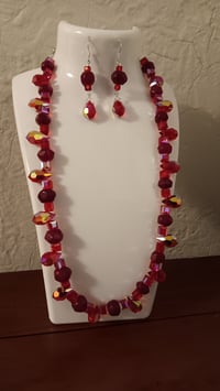 Image 1 of NATURAL MINED RUBIES WITH PRECIOSA TEARDROPS