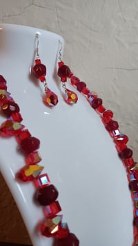 Image 2 of NATURAL MINED RUBIES WITH PRECIOSA TEARDROPS