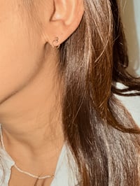 Image 4 of Mini Circle Stud Earring