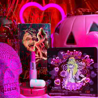 Image 2 of Far Fucking Out! Lipstick Action Enamel Pin