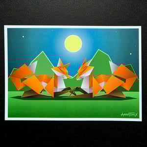 Image of "The Lovers" mini print