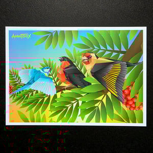 Image of "Three Little Birds" mini print