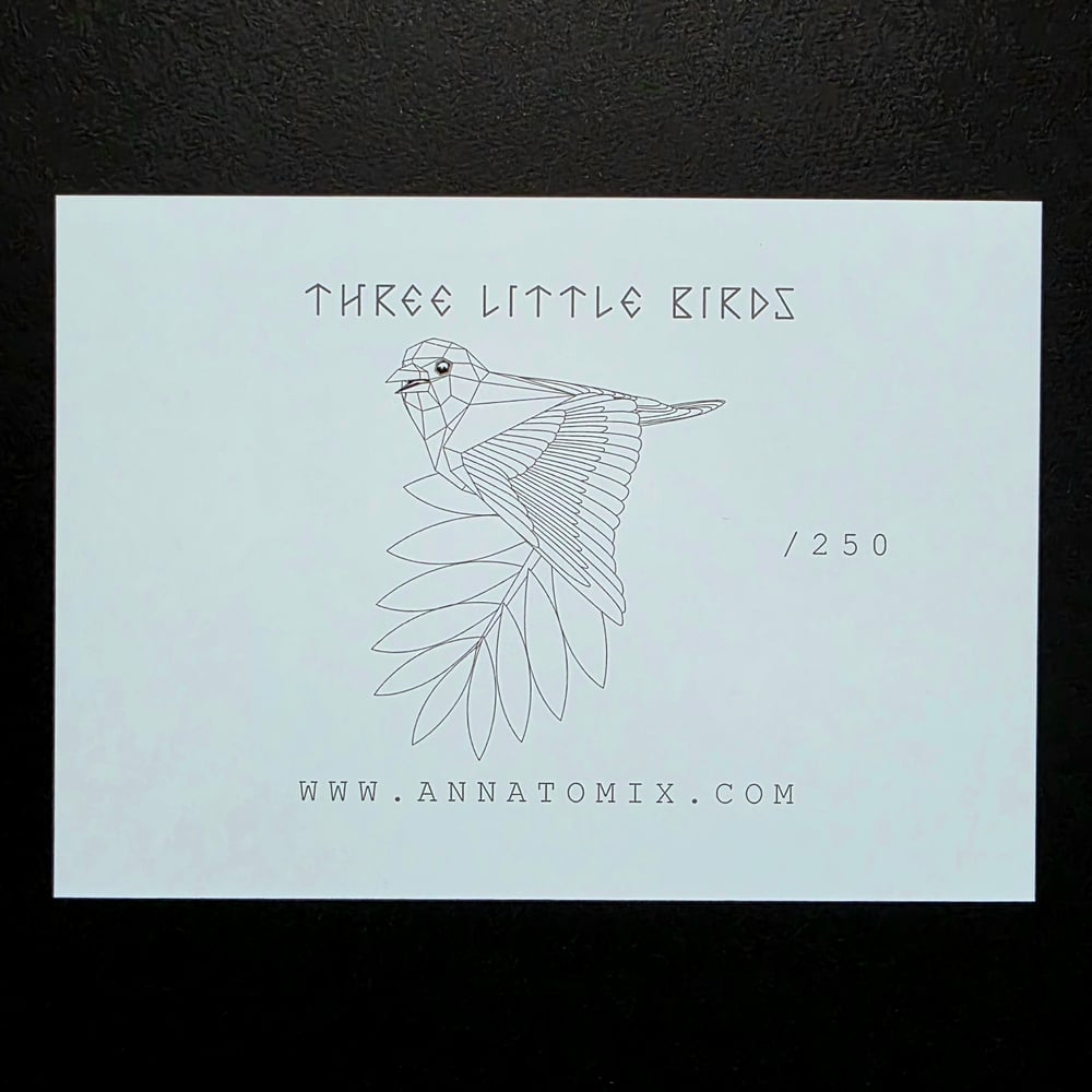 Image of "Three Little Birds" mini print
