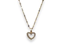 Image 1 of Cute Heart Sparkling Necklace