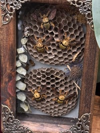 Image 2 of HANDCRAFTED WOODEN - BEE SCENE