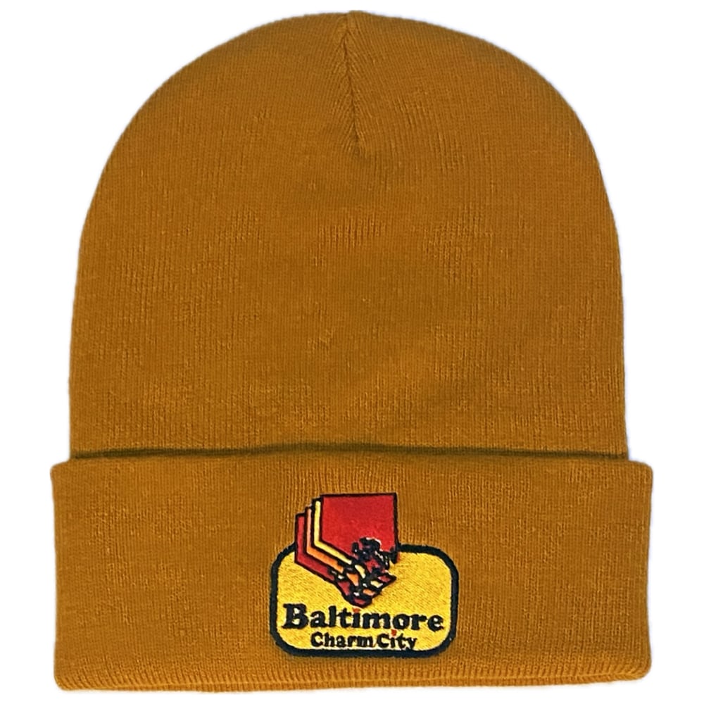 Image of Baltimore Loves Beanie Brown (free shipping)
