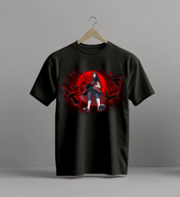 Image 1 of Itachi Uchiha - Crimson Crow Illusion Tee