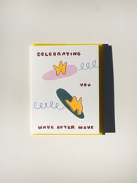 Image 1 of 'Celebrating you wave after wave' Card