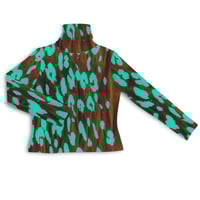 Image 3 of RAINFOREST TURQUOISE TURTLENECK