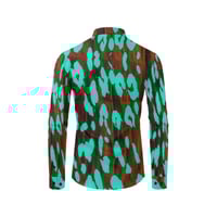 Image 2 of RAINFOREST TURQUOISE BUTTON DOWN
