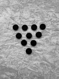 Flat Buttons Black 15mm