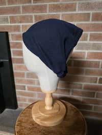 Image 2 of Pure Linen Cover with Elastic- Navy