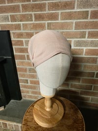 Image 2 of Pure Linen Cover with Elastic in Rose Clay