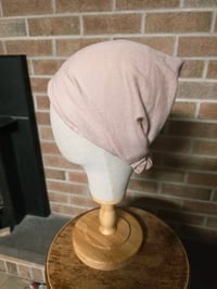 Image 3 of Pure Linen Cover with Elastic in Rose Clay