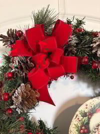 Image 2 of Jolly Santa Christmas Wreath 