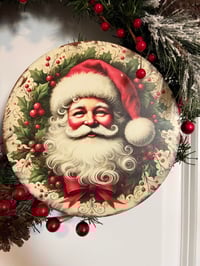 Image 3 of Jolly Santa Christmas Wreath 