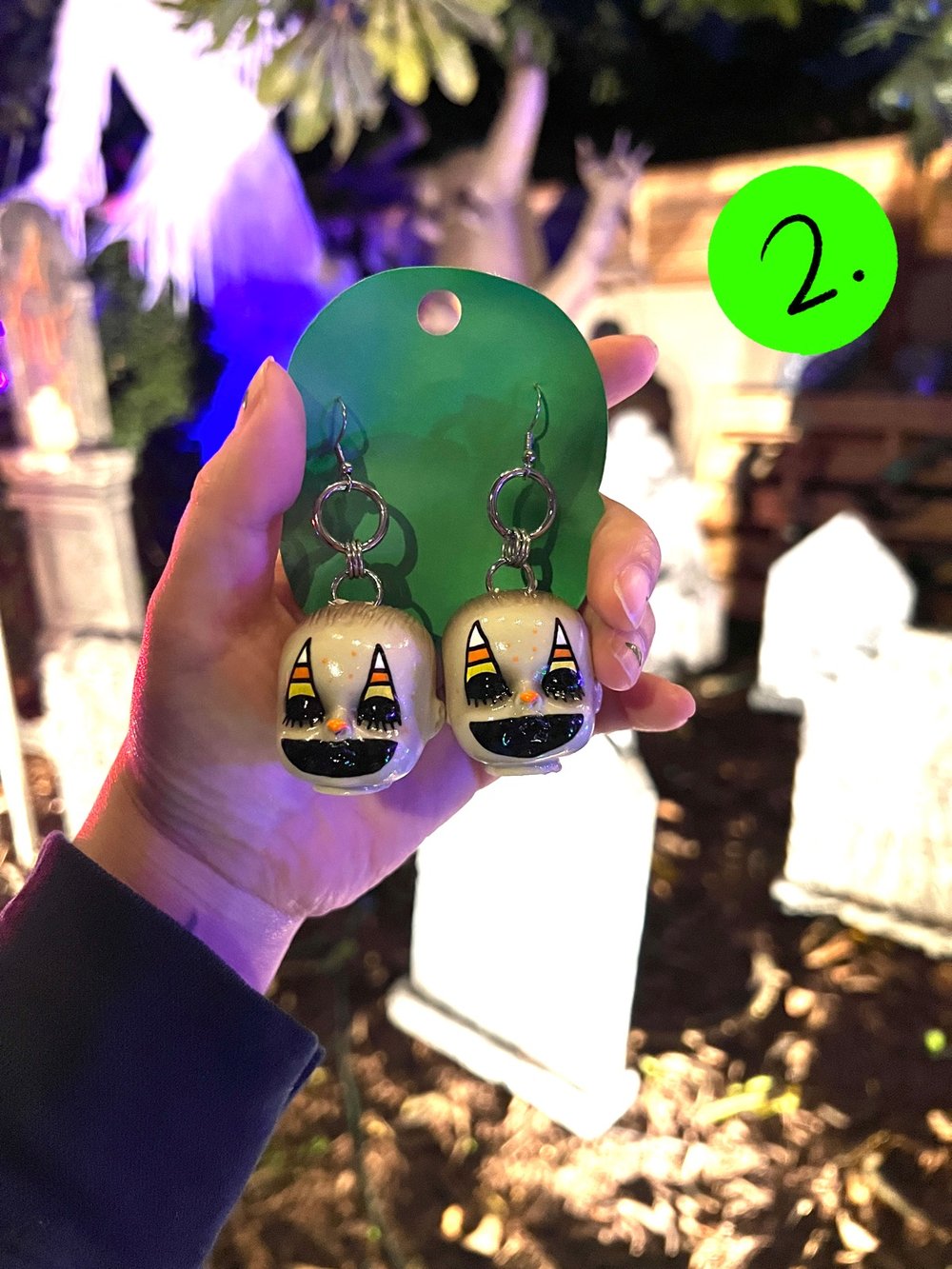 clown bb earrings