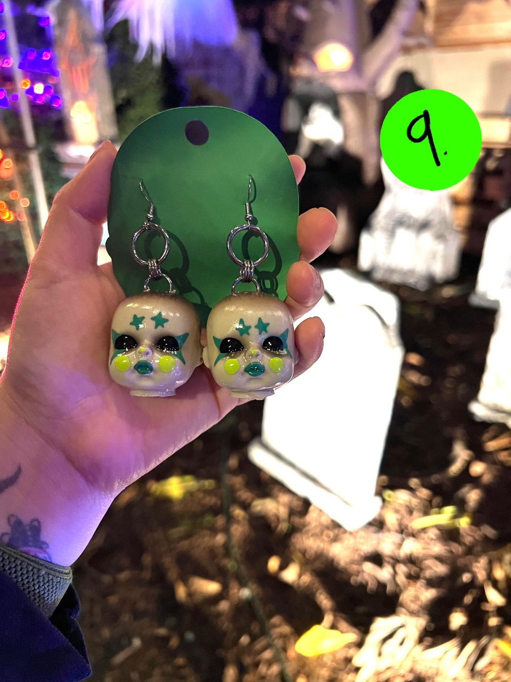 clown bb earrings