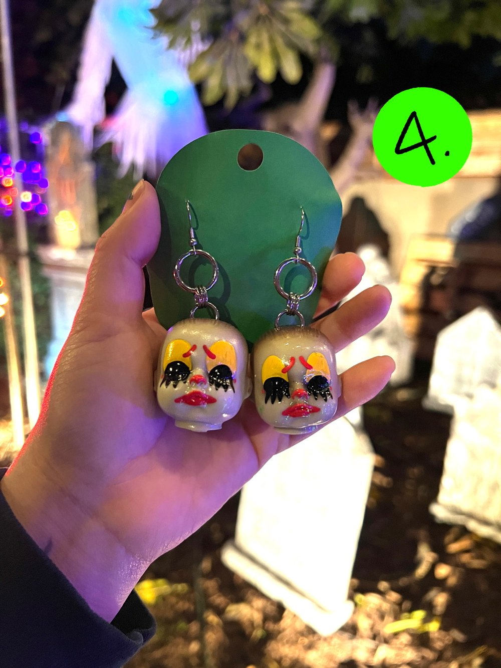 clown bb earrings