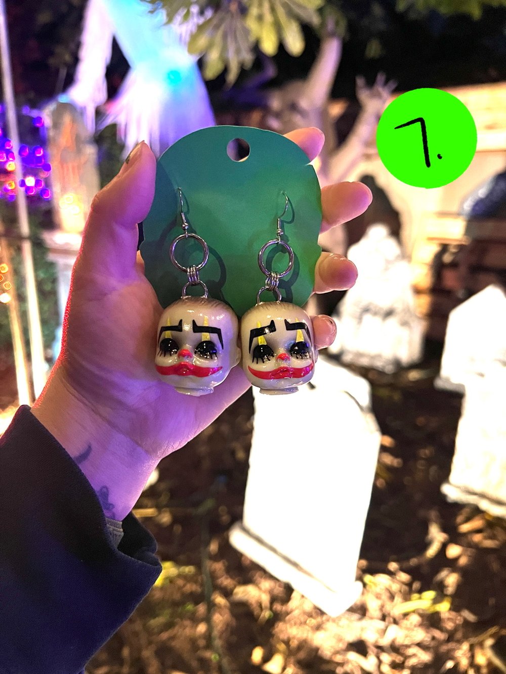 clown bb earrings